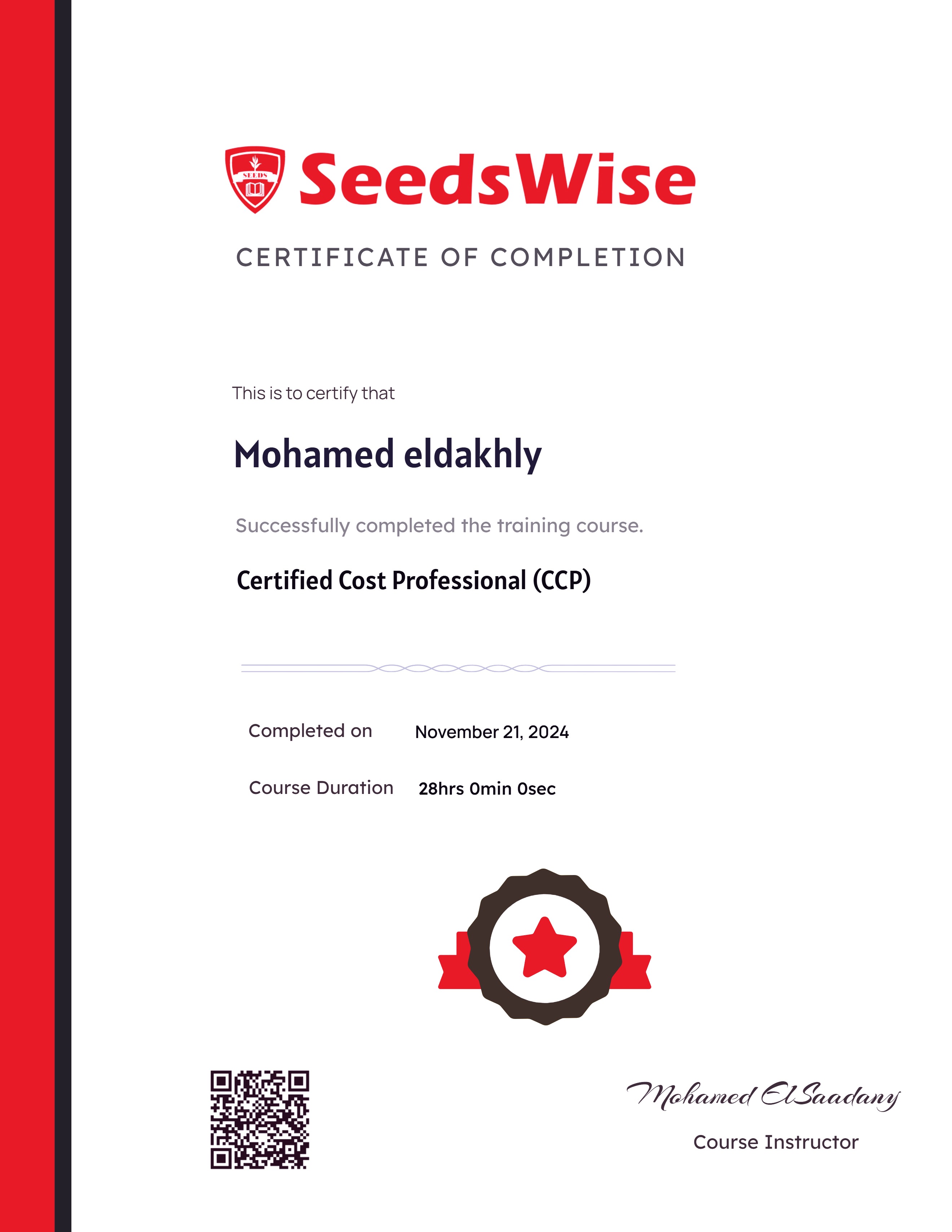 Certified Cost Professional (CCP)