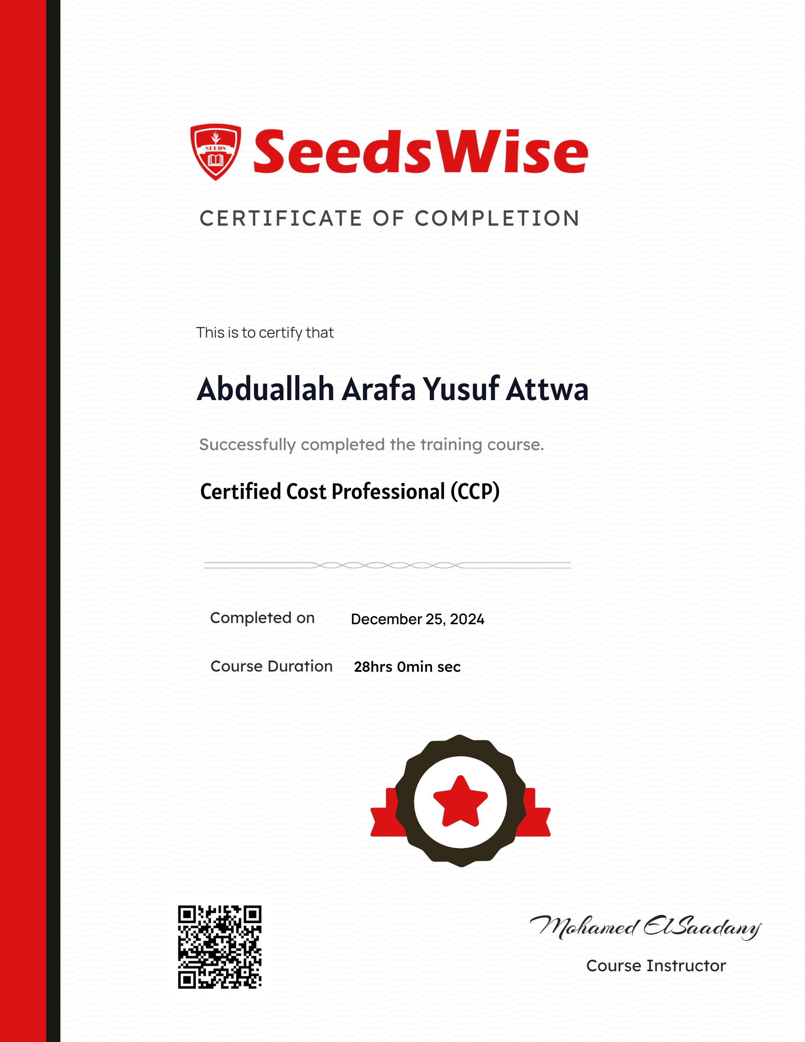 Certified Cost Professional (CCP)